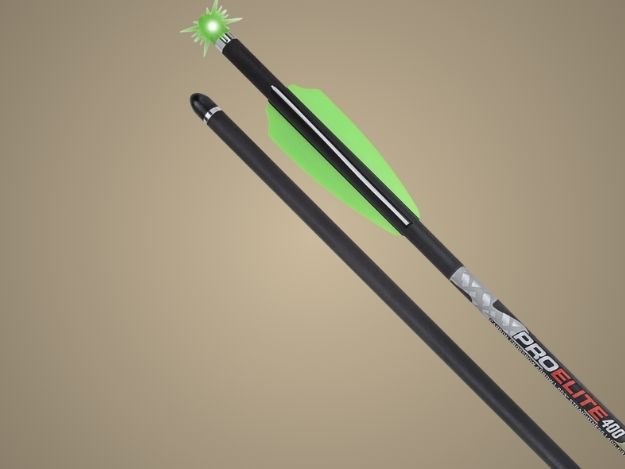 Lighted Alpha-Blaze Pro Elite 400 Carbon Crossbow Arrows