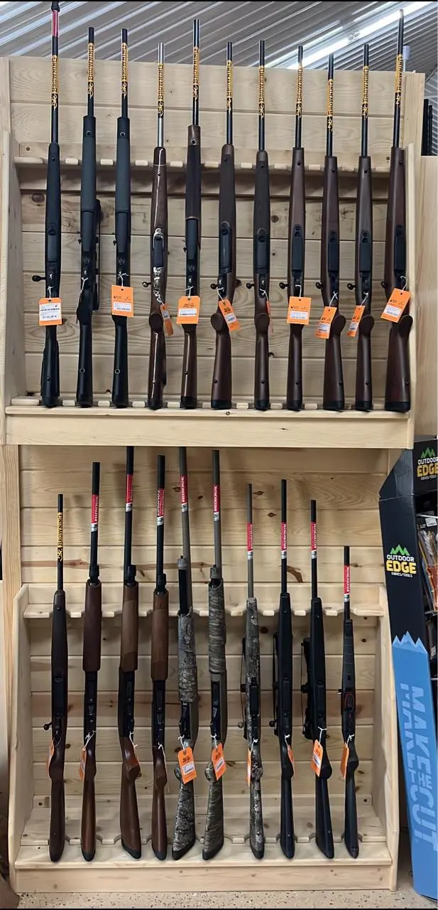 rack of rifles for sale from a licensed gun broker in Wisconsin